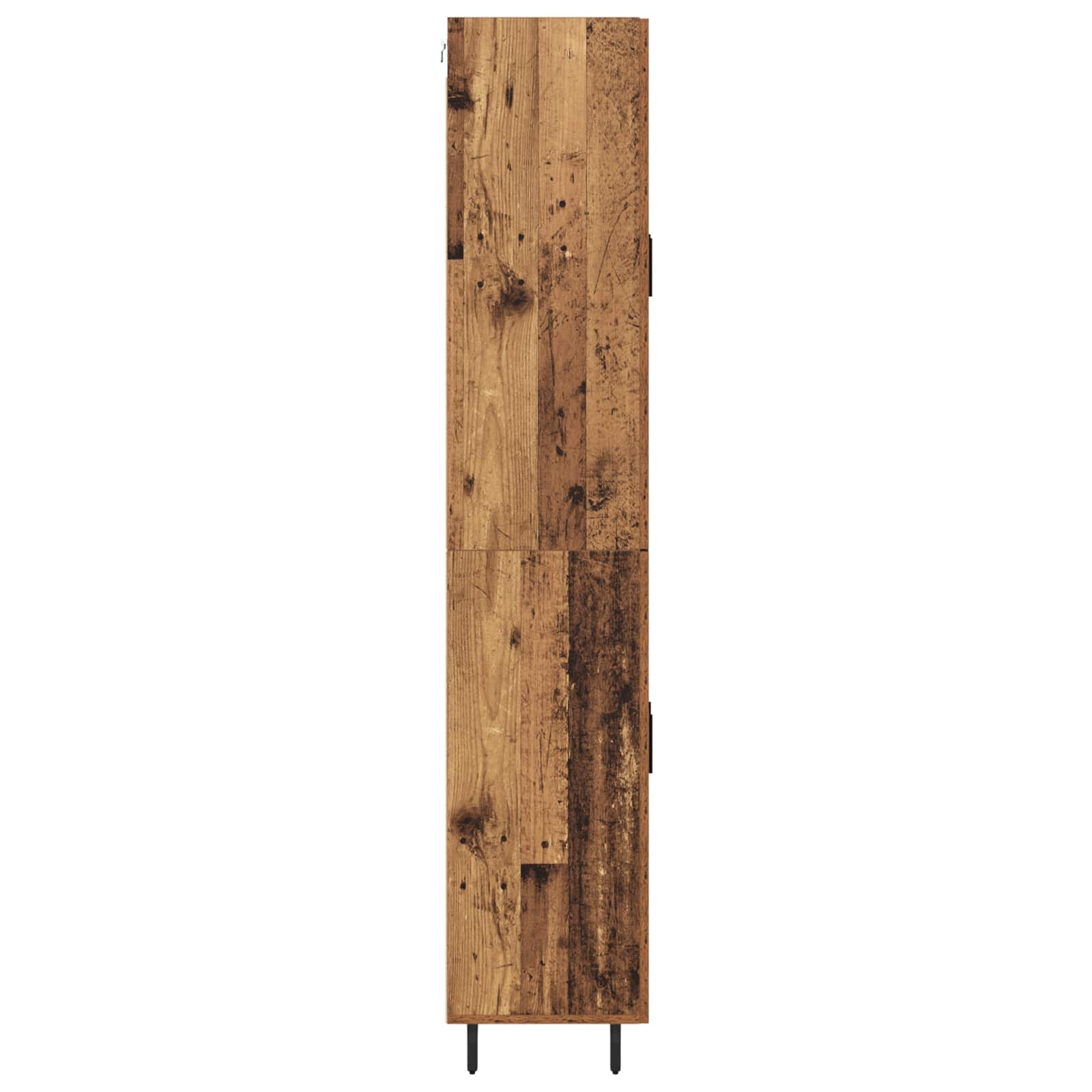Haut Armoire 2 pcs Bois Ancien Bois d'ingénierie - XIOS