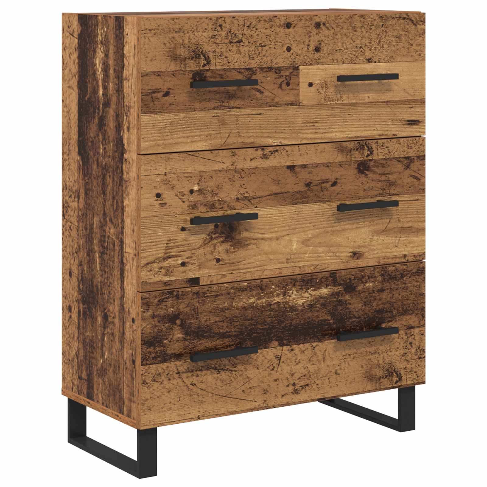 Haut Armoire 2 pc Bois ancien 69,5 x 34 x 180 cm