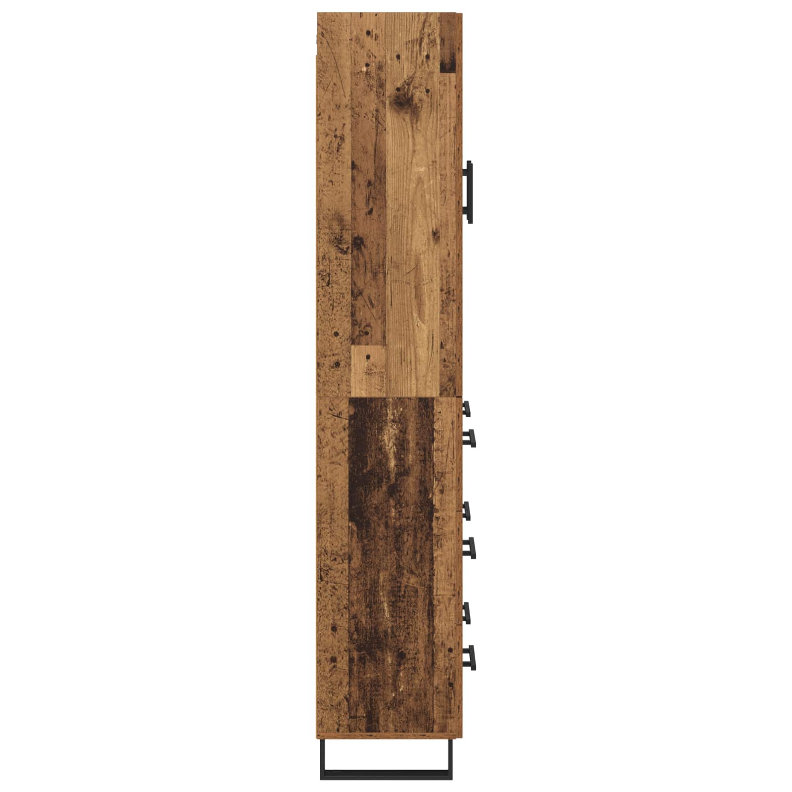 Haut Armoire 2 pc Bois ancien 69,5 x 34 x 180 cm