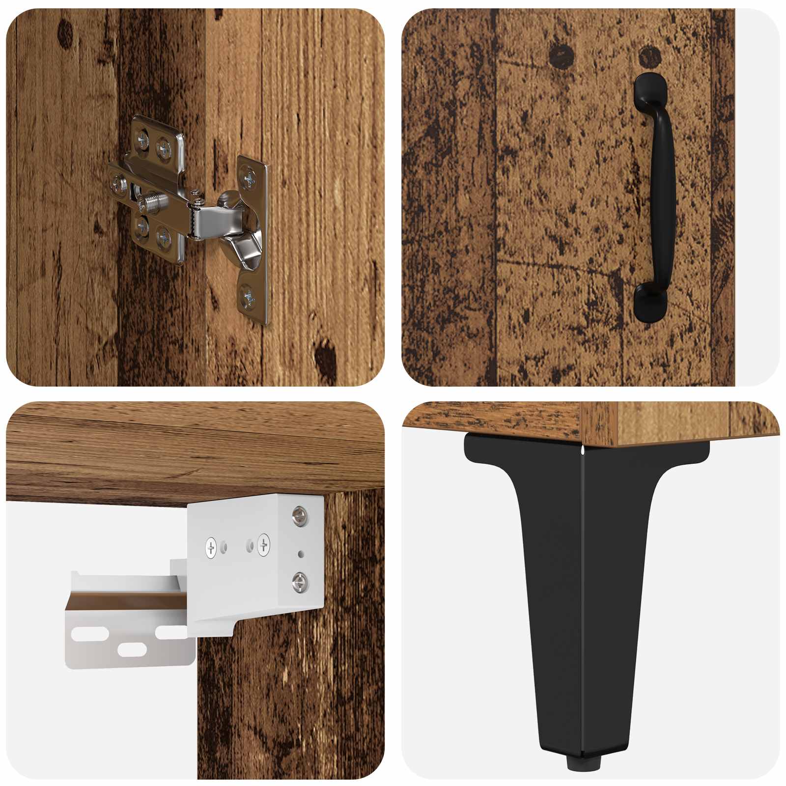 Haut Armoire Bois Ancien 69,5 x 34 x 180 cm Bois d'ingénierie - XIOS