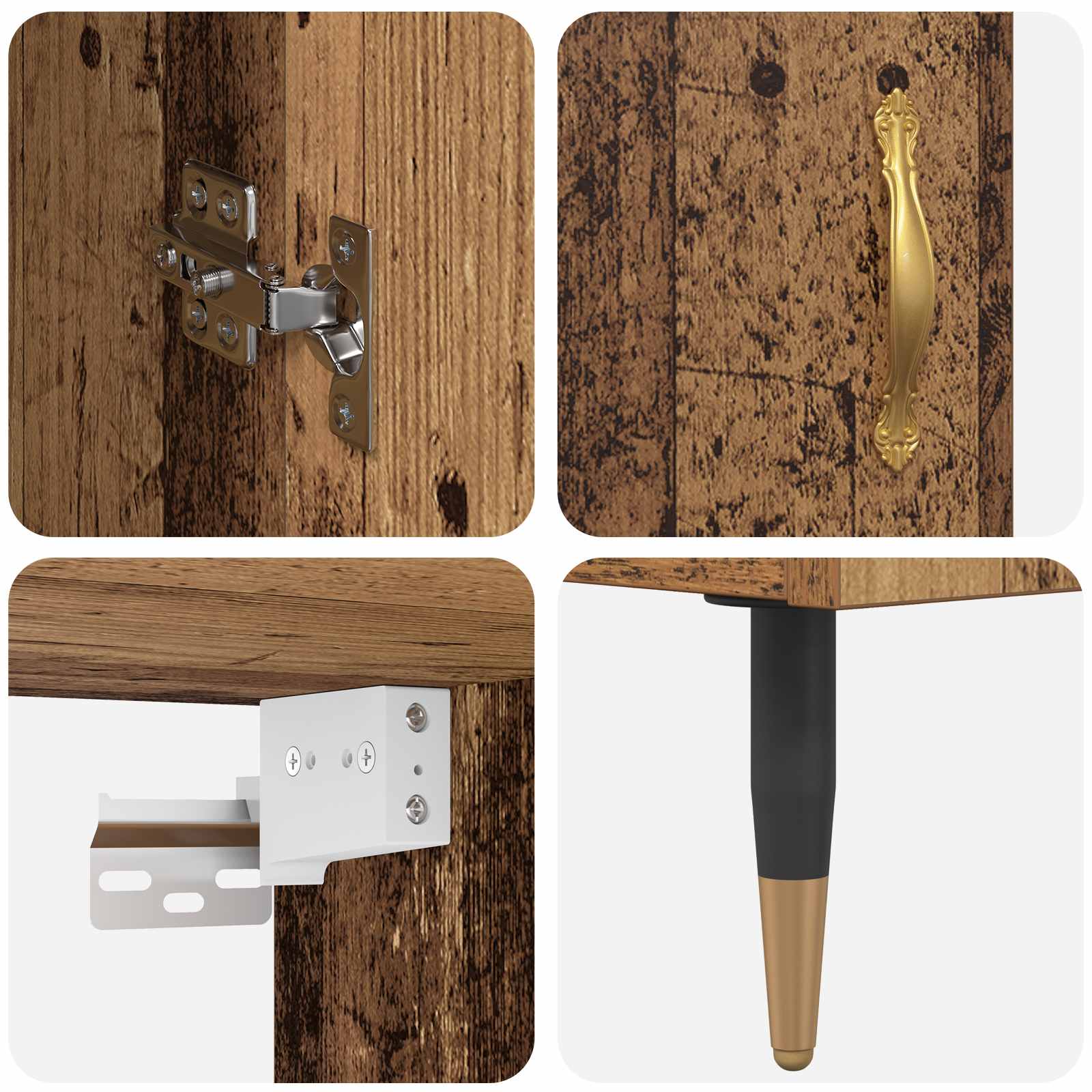 Haut Armoire Bois Ancien 69,5 x 34 x 180 cm Bois d'ingénierie - XIOS