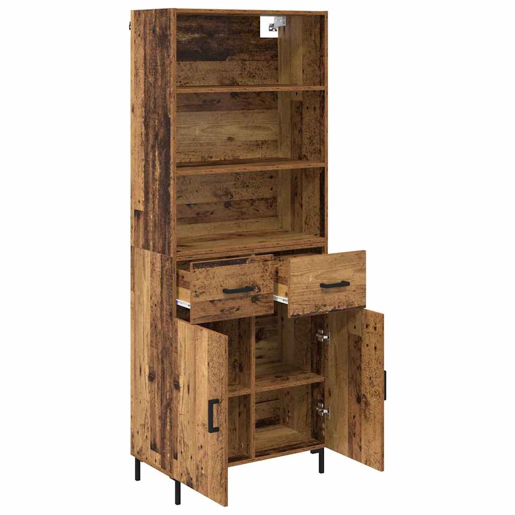 Haut Armoire Bois Ancien 69,5 x 32,5 x 180 cm Bois d'ingénierie - XIOS