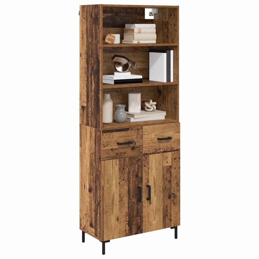 Haut Armoire Bois Ancien 69,5 x 32,5 x 180 cm Bois d'ingénierie - XIOS