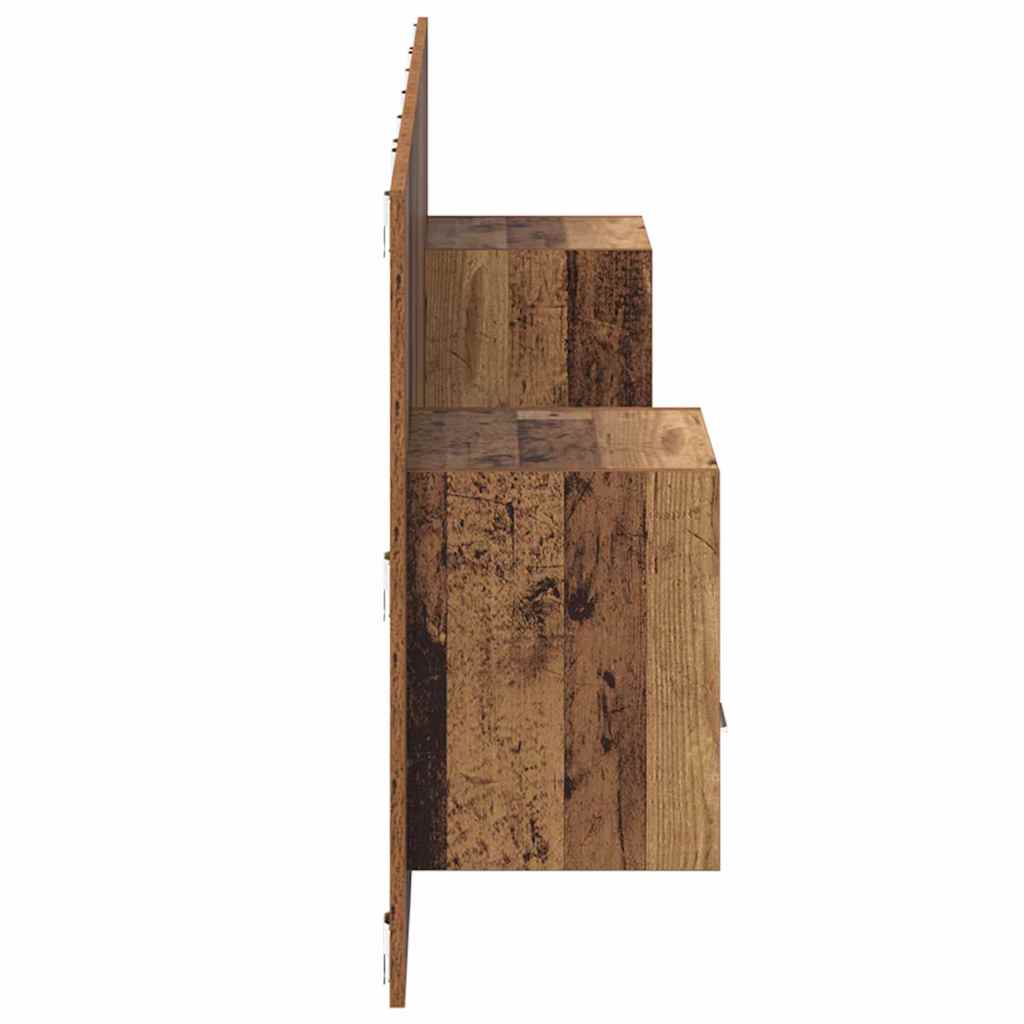 Tête de lit avec armoire 3 pcs Bois Ancien Bois d'ingénierie - XIOS