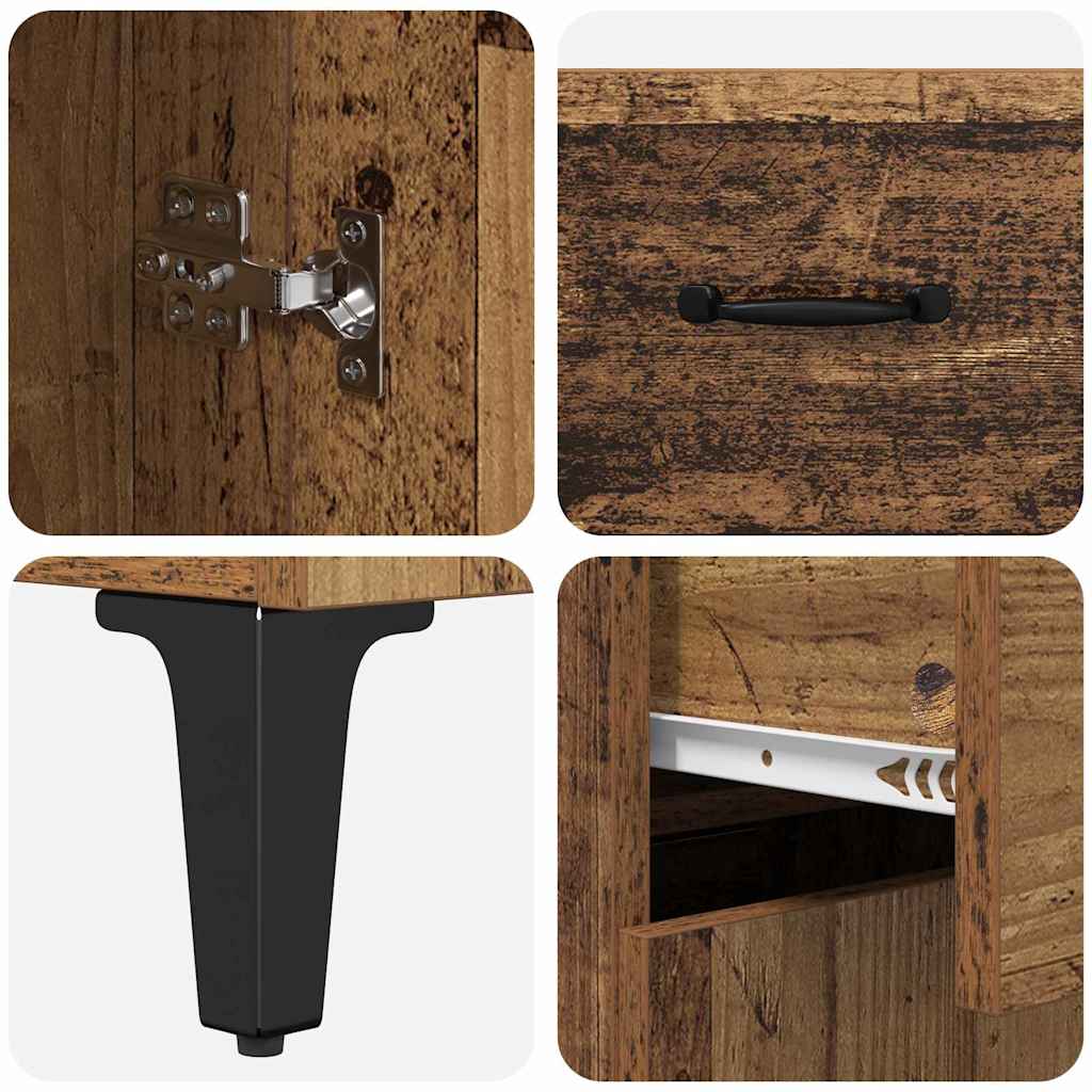 Haut Armoire Bois Ancien 69,5 x 34 x 180 cm Bois d'ingénierie - XIOS