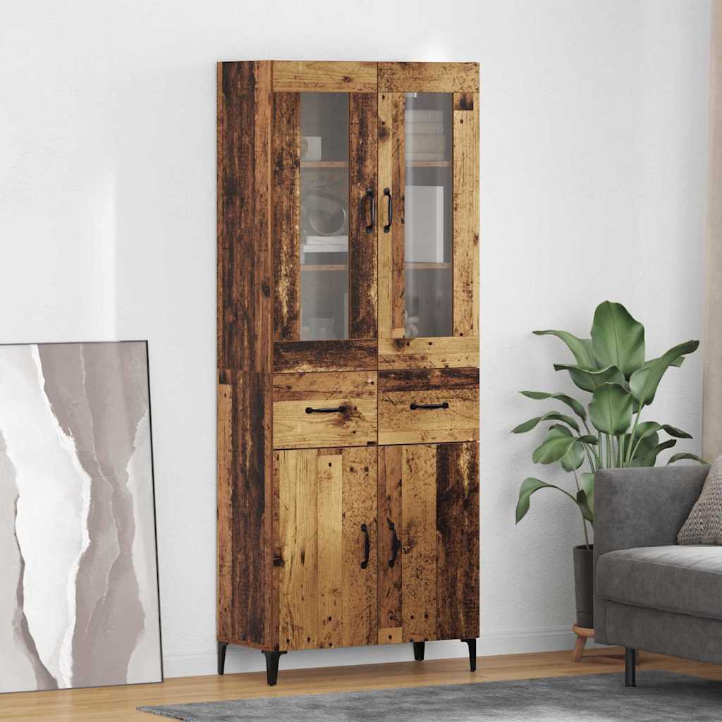 Haut Armoire Bois Ancien 69,5 x 34 x 180 cm Bois d'ingénierie - XIOS