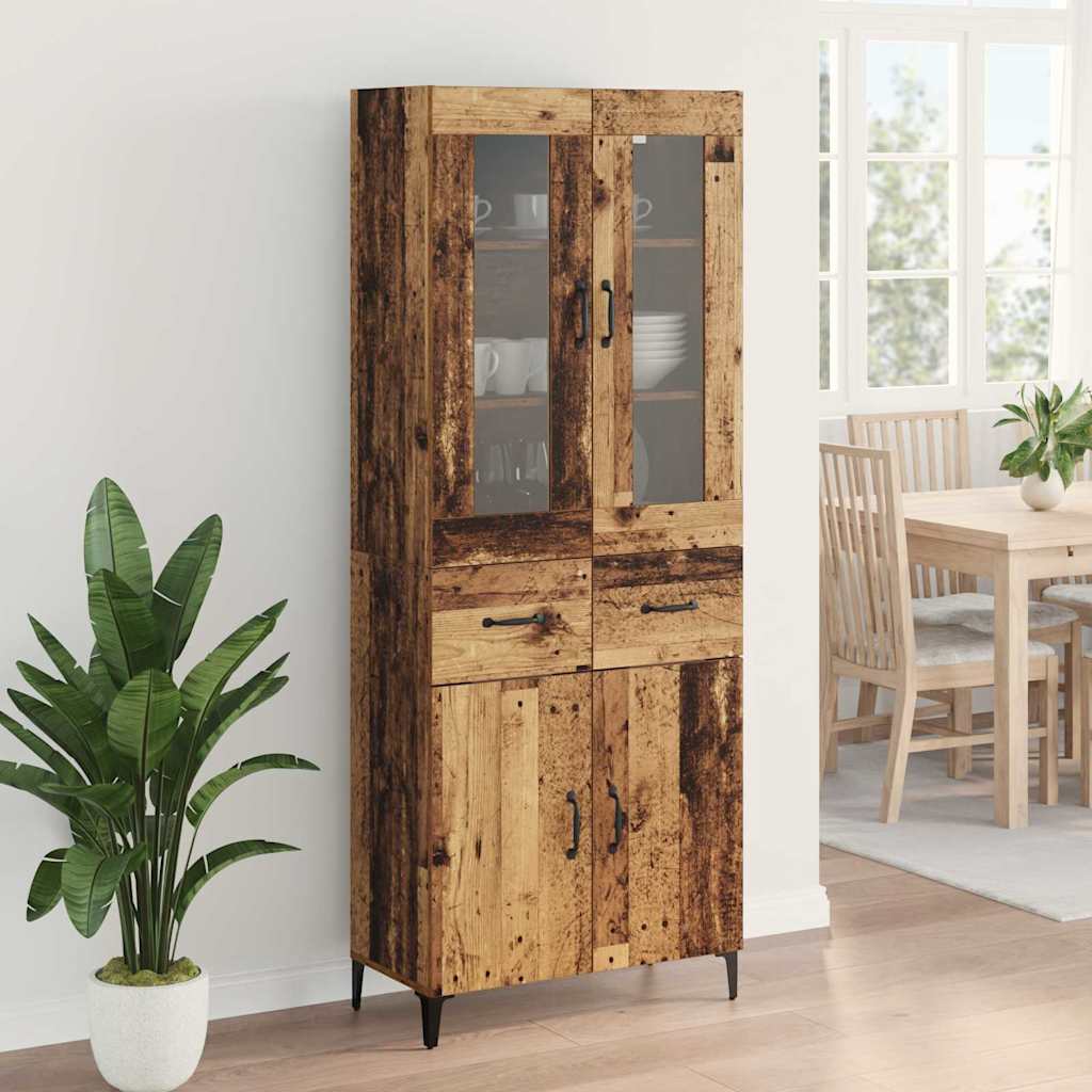 Haut Armoire Bois Ancien 69,5 x 34 x 180 cm Bois d'ingénierie - XIOS
