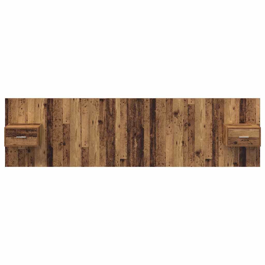 Tête de lit avec armoire 3 pcs Bois Ancien Bois d'ingénierie - XIOS