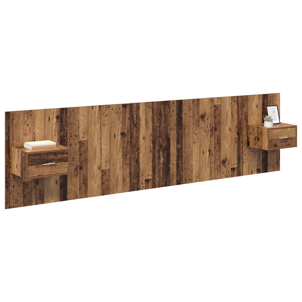 Tête de lit avec armoire 3 pcs Bois Ancien Bois d'ingénierie - XIOS