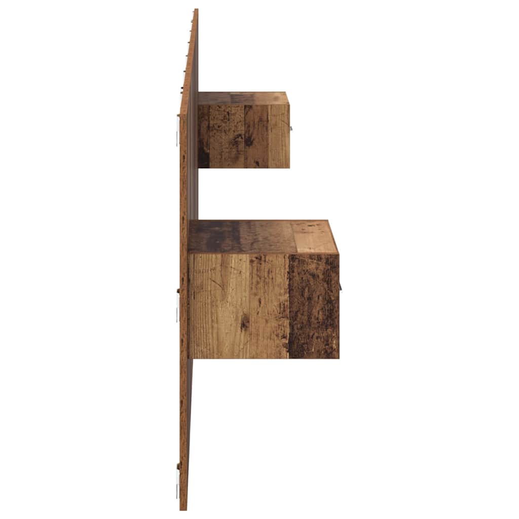 Tête de lit avec armoire 3 pcs Bois Ancien Bois d'ingénierie - XIOS