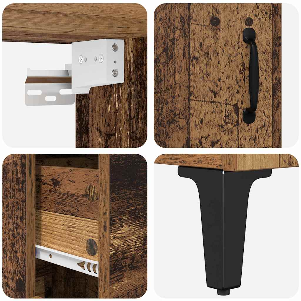 Haut Armoire Bois Ancien 69,5 x 34 x 180 cm Bois d'ingénierie - XIOS