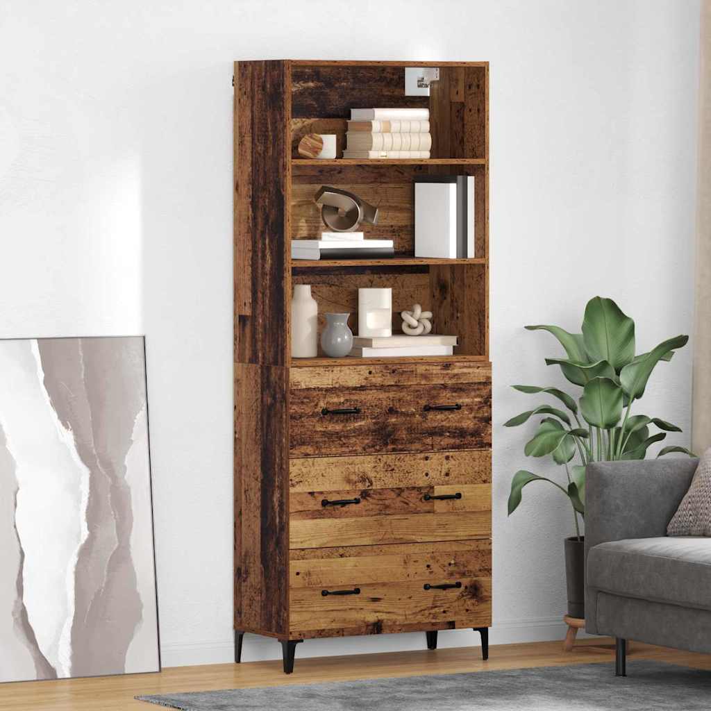 Haut Armoire Bois Ancien 69,5 x 34 x 180 cm Bois d'ingénierie - XIOS
