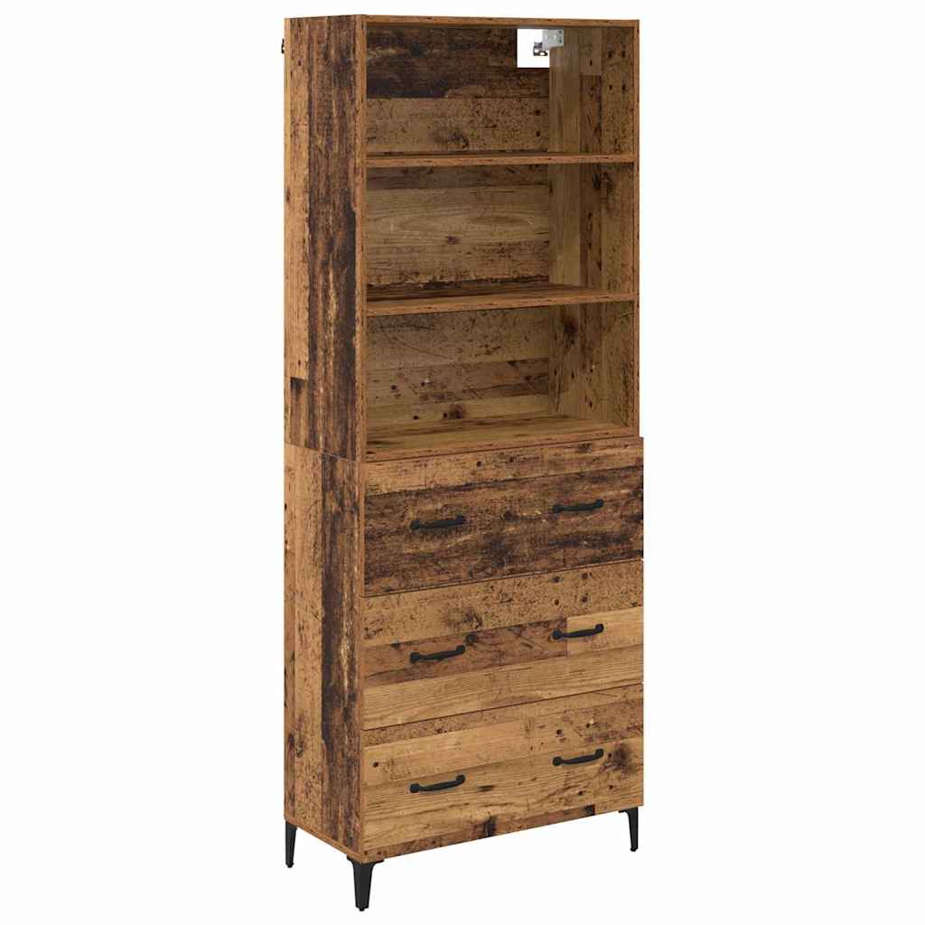 Haut Armoire Bois Ancien 69,5 x 34 x 180 cm Bois d'ingénierie - XIOS