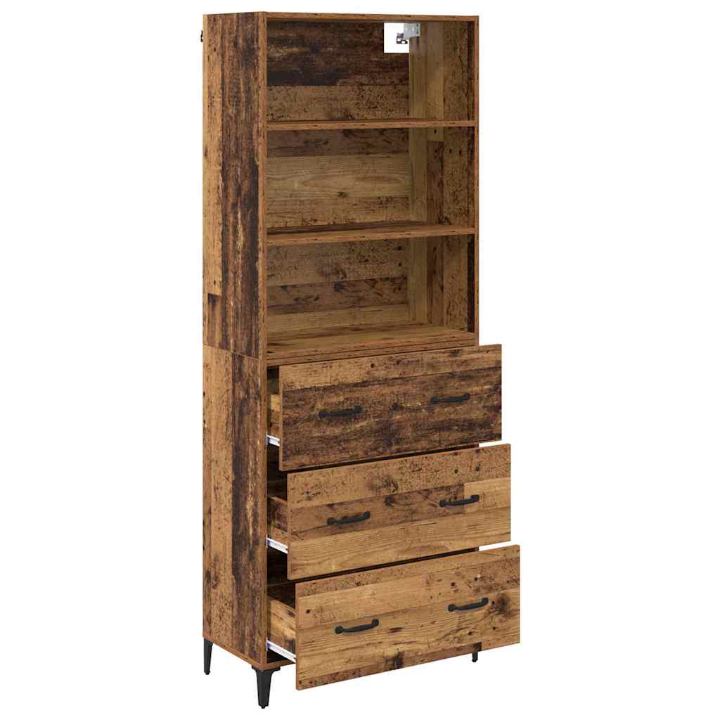 Haut Armoire Bois Ancien 69,5 x 34 x 180 cm Bois d'ingénierie - XIOS