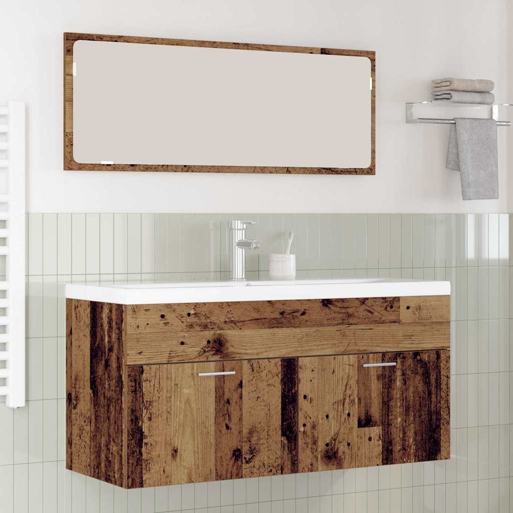 Armoire de salle de bain Bois ancien 100 x 38,5 x 46 cm