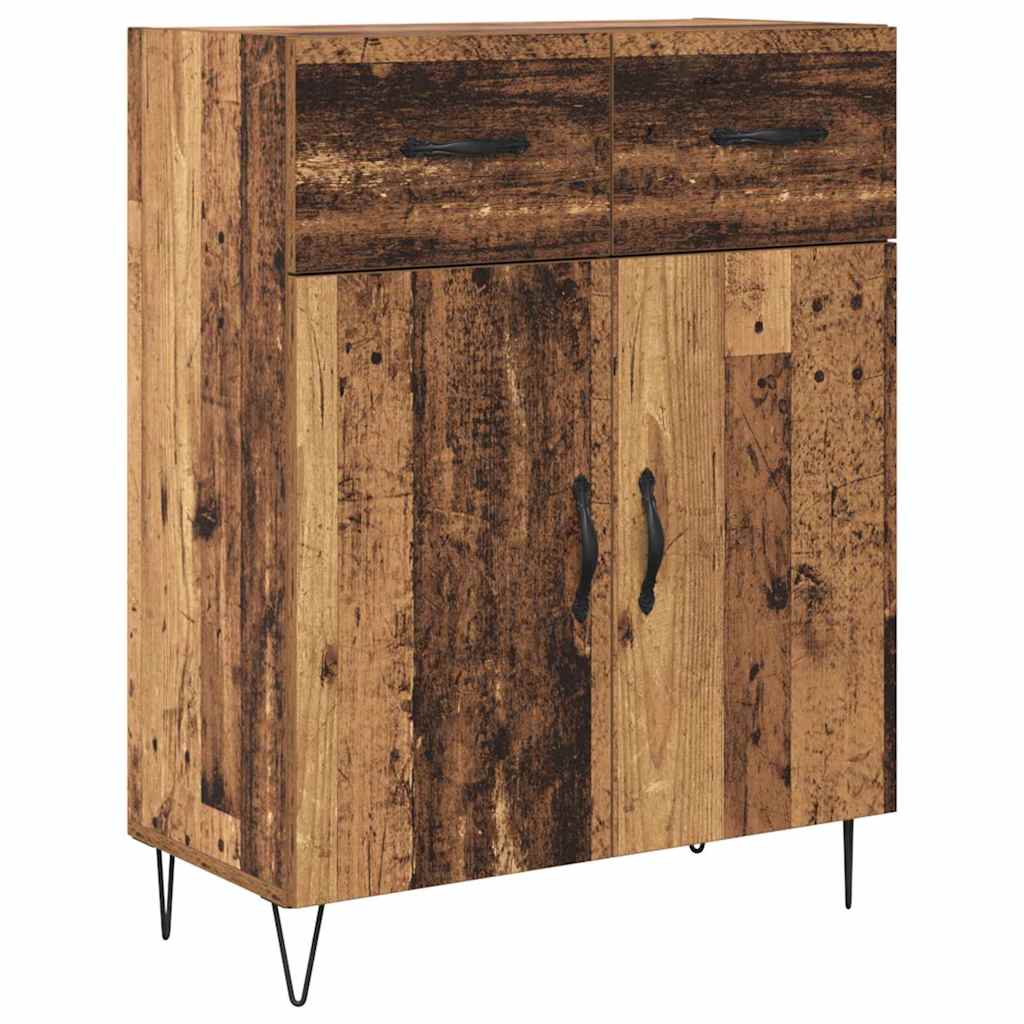 Haut Armoire 2 pc Bois ancien 69,5 x 34 x 180 cm