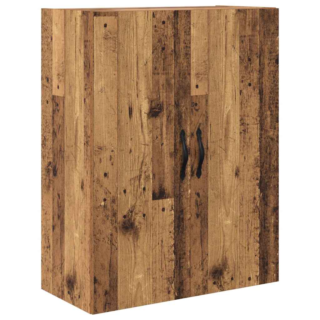 Haut Armoire 2 pcs Bois Ancien Bois Aggloméré et Verre - XIOS