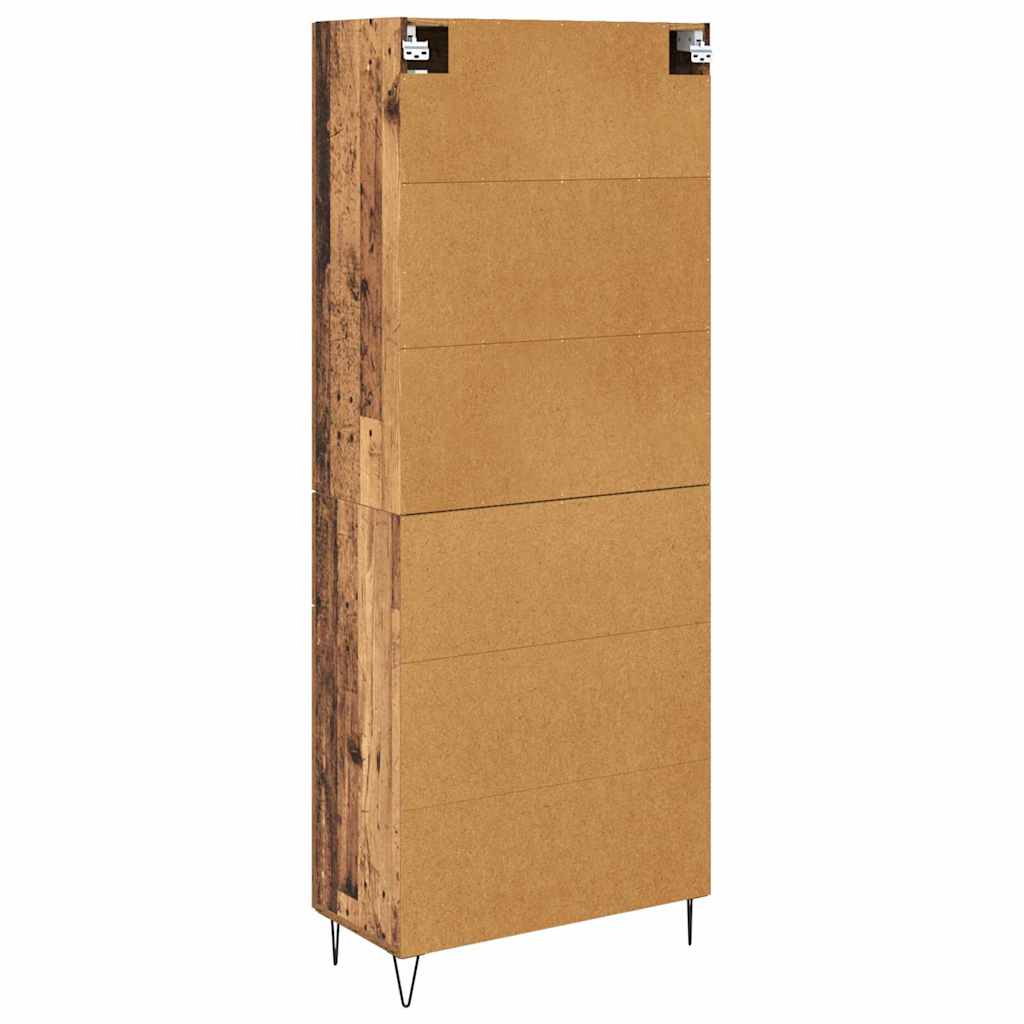 Haut Armoire 2 pc Bois ancien 69,5 x 34 x 180 cm