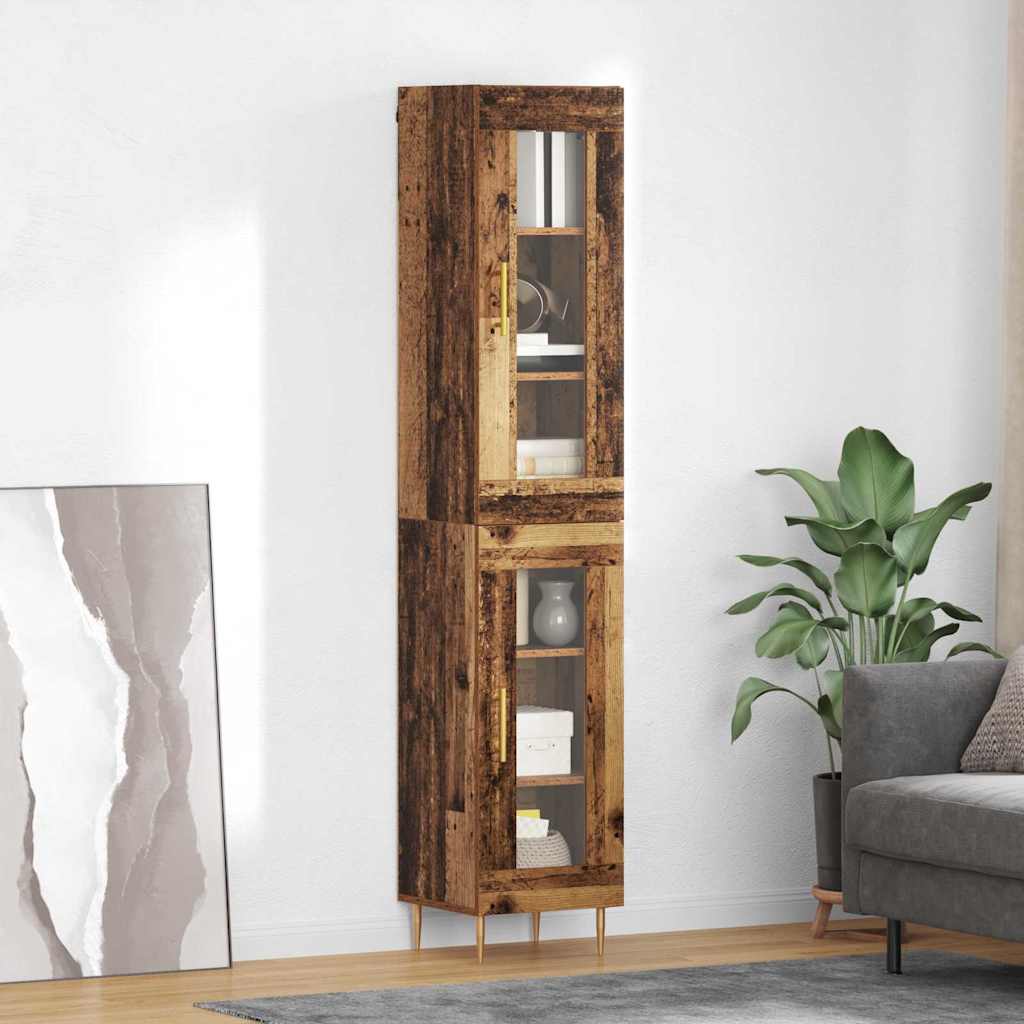 Haut Armoire Bois Ancien 34,5 x 34 x 180 cm Bois d'ingénierie - XIOS