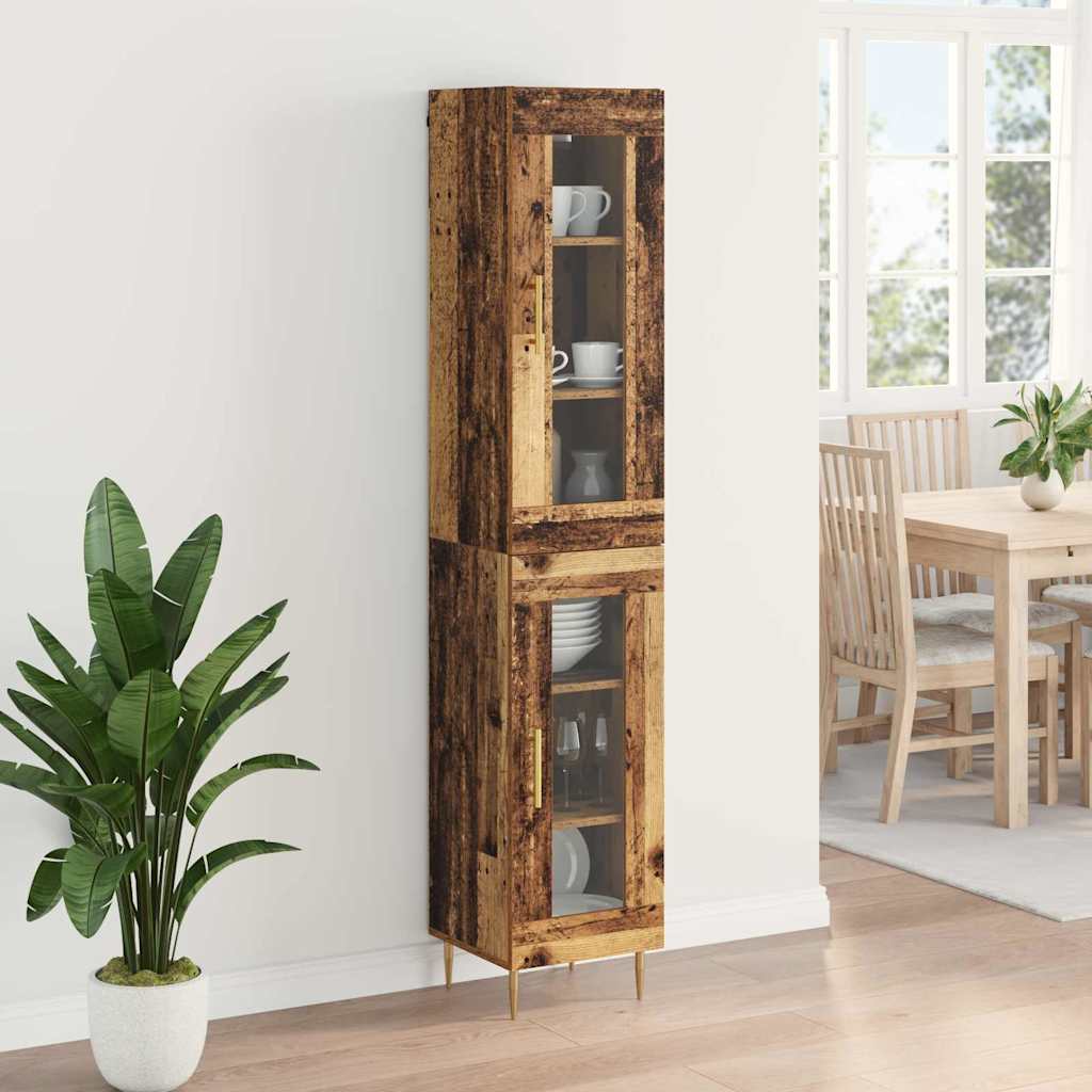 Haut Armoire Bois Ancien 34,5 x 34 x 180 cm Bois d'ingénierie - XIOS
