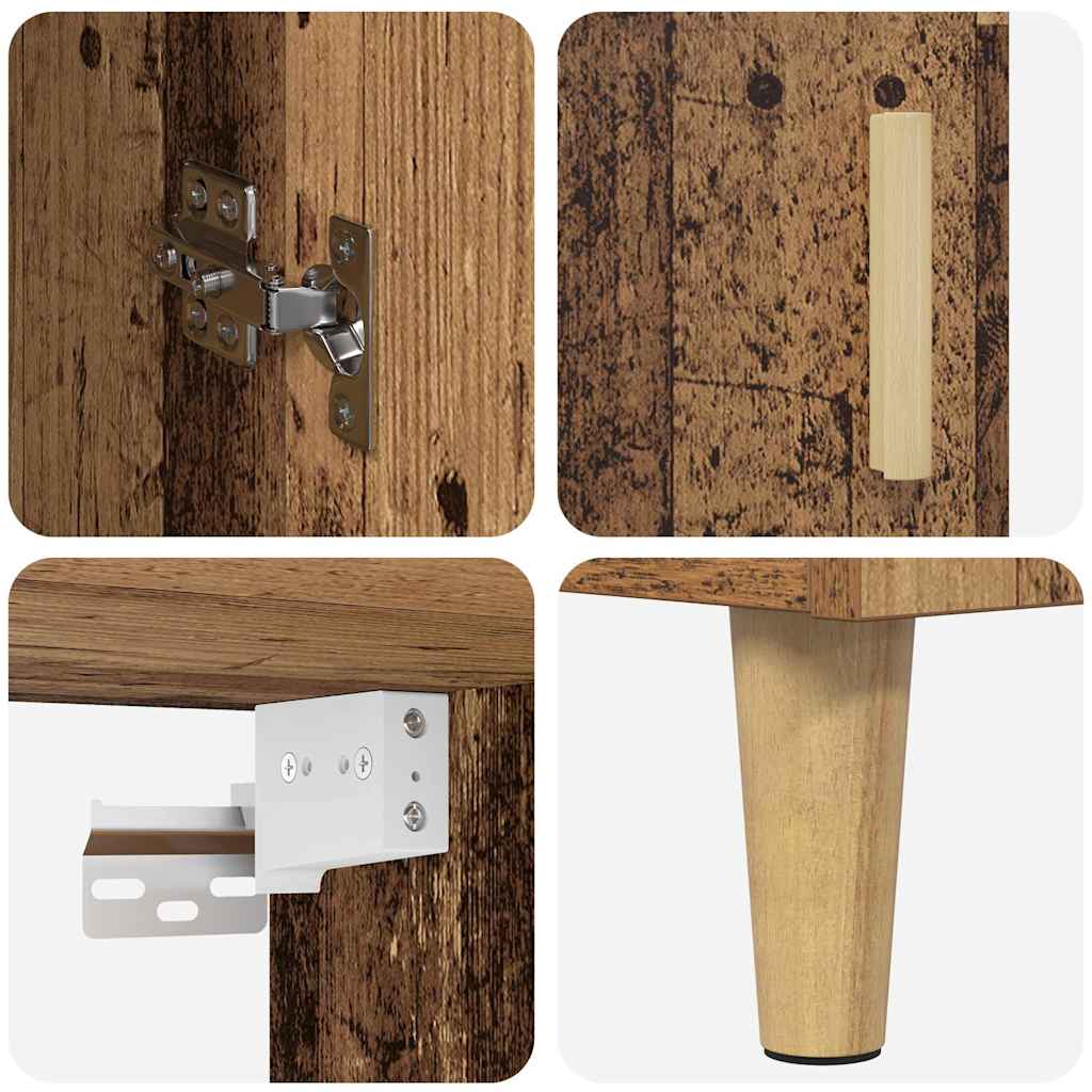 Haut Armoire Bois Ancien 69,5 x 34 x 180 cm - XIOS