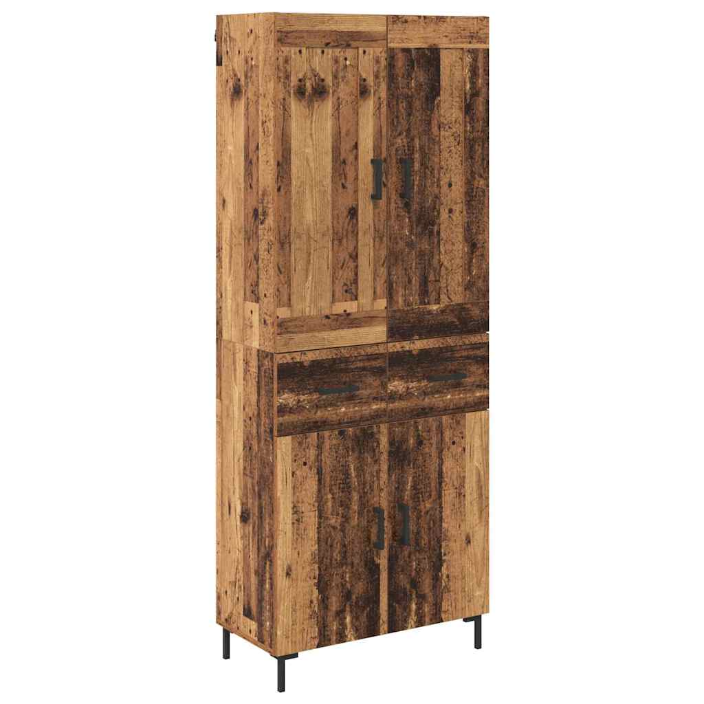 Haut Armoire 2 pc Bois Ancien 69,5 x 34 x 180 cm