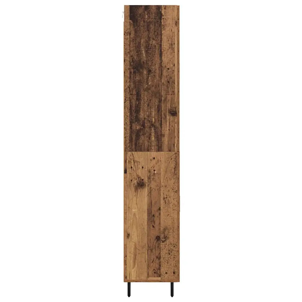 Haut Armoire 2 pc Bois Ancien 69,5 x 34 x 180 cm - XIOS