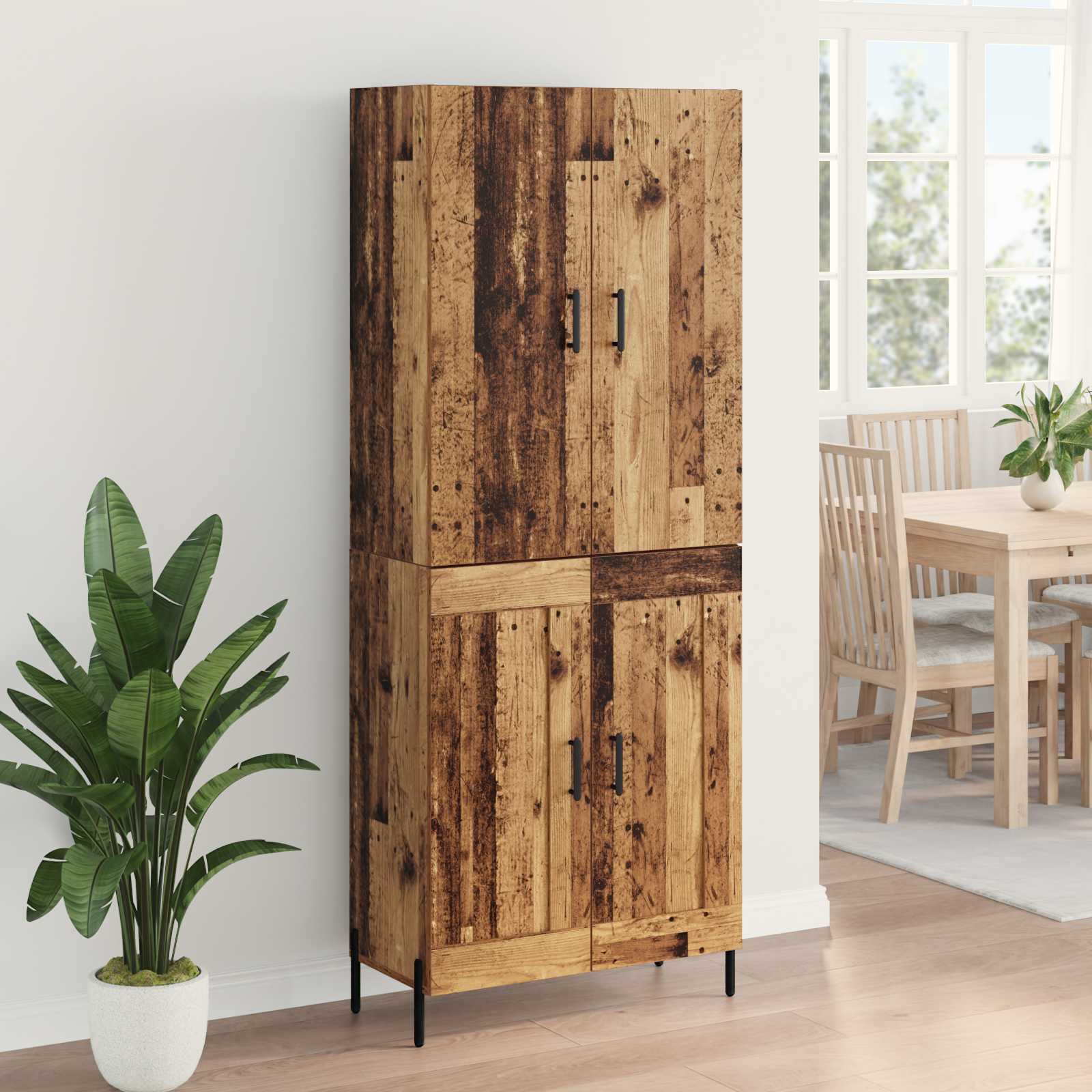 Haut Armoire Bois Ancien 69,5 x 34 x 180 cm Bois d'ingénierie - XIOS