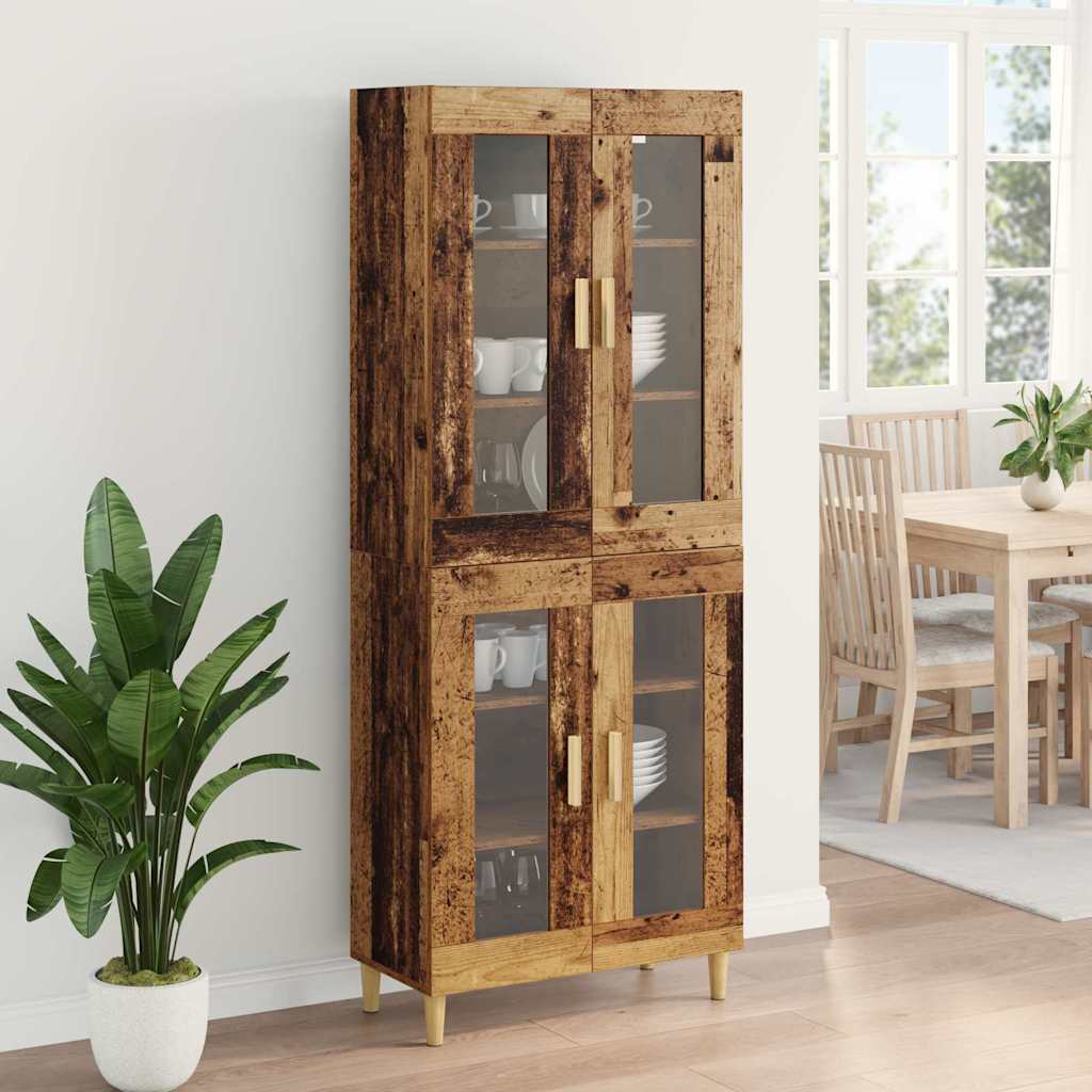 Haut Armoire Bois Ancien 69,5 x 34 x 180 cm Bois d'ingénierie - XIOS