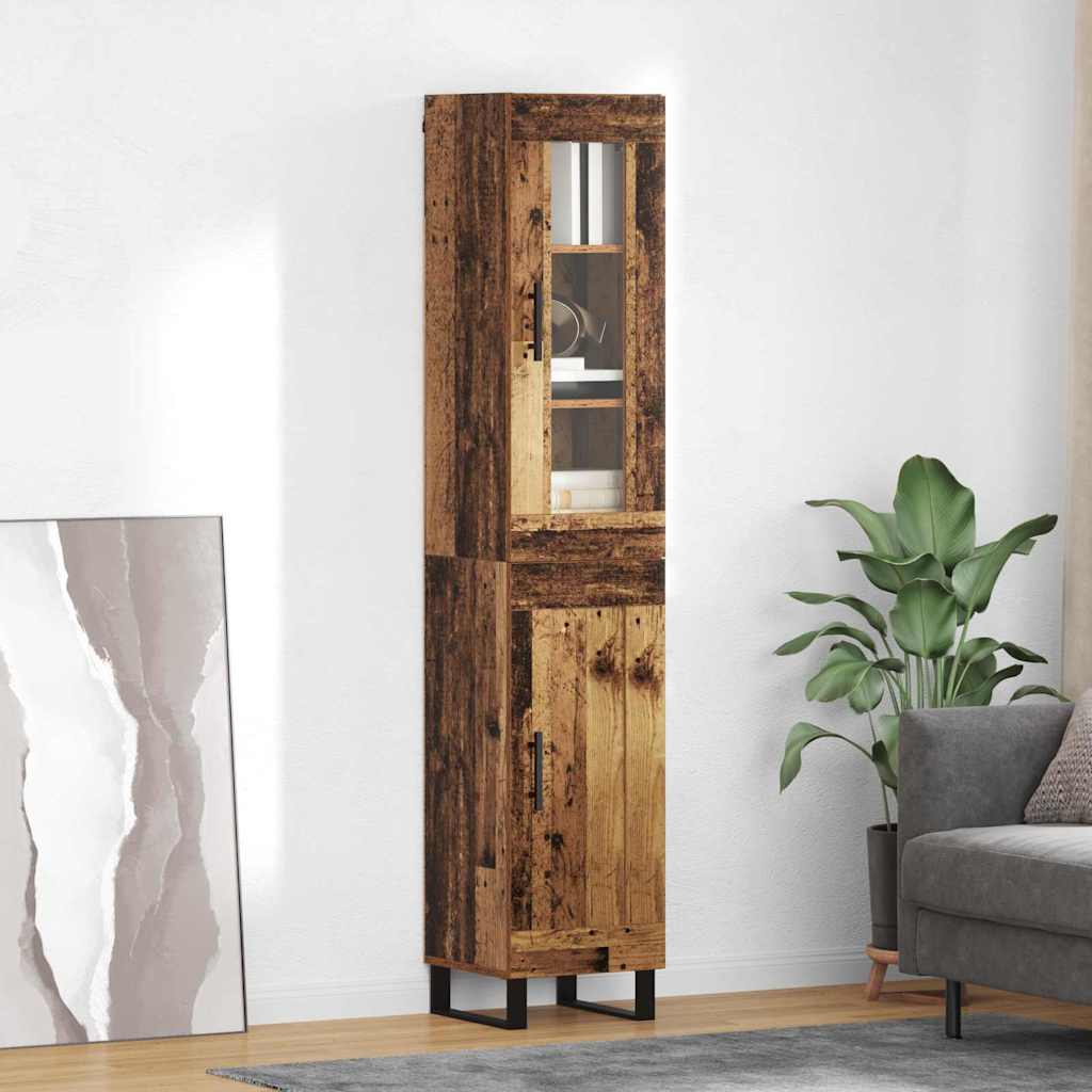 Haut Armoire Bois Ancien 34,5 x 34 x 180 cm Bois d'ingénierie - XIOS