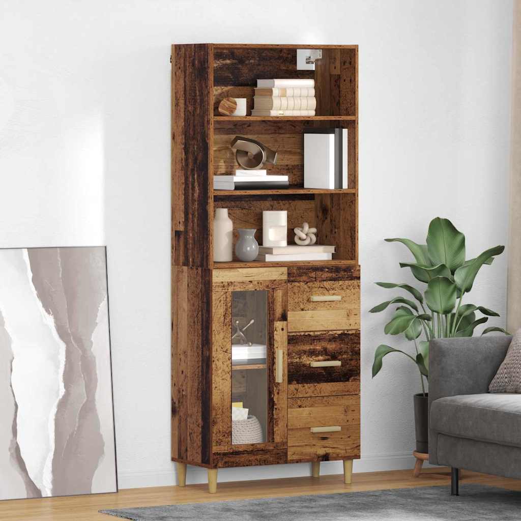 Haut Armoire Bois ancien 69,5 x 34 x 180 cm Bois d'ingénierie - XIOS