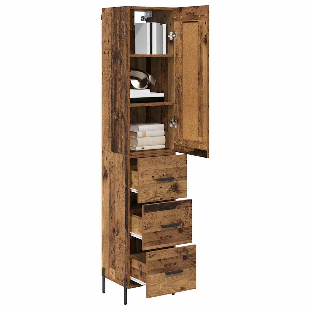 Haut Armoire Bois Ancien 34,5 x 34 x 180 cm Bois d'ingénierie - XIOS