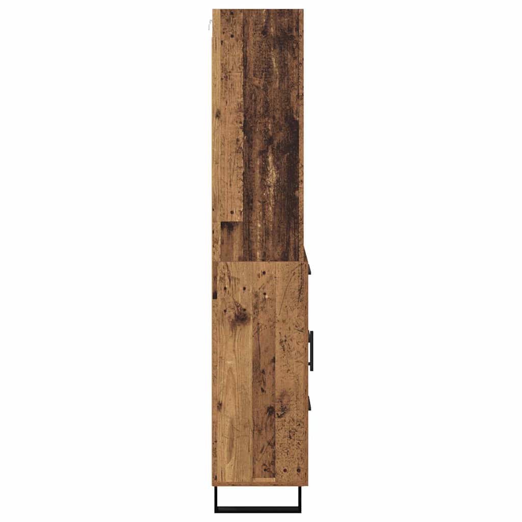 Haut Armoire avec tiroir 2 pcs Bois ancien Bois d'ingénierie - XIOS