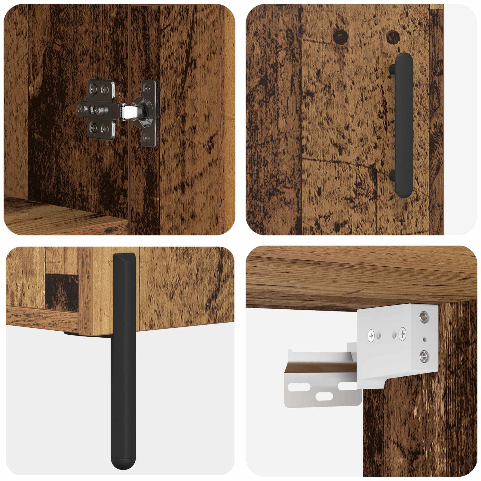 Haut Armoire Bois Ancien 69,5 x 34 x 180 cm Bois d'ingénierie - XIOS