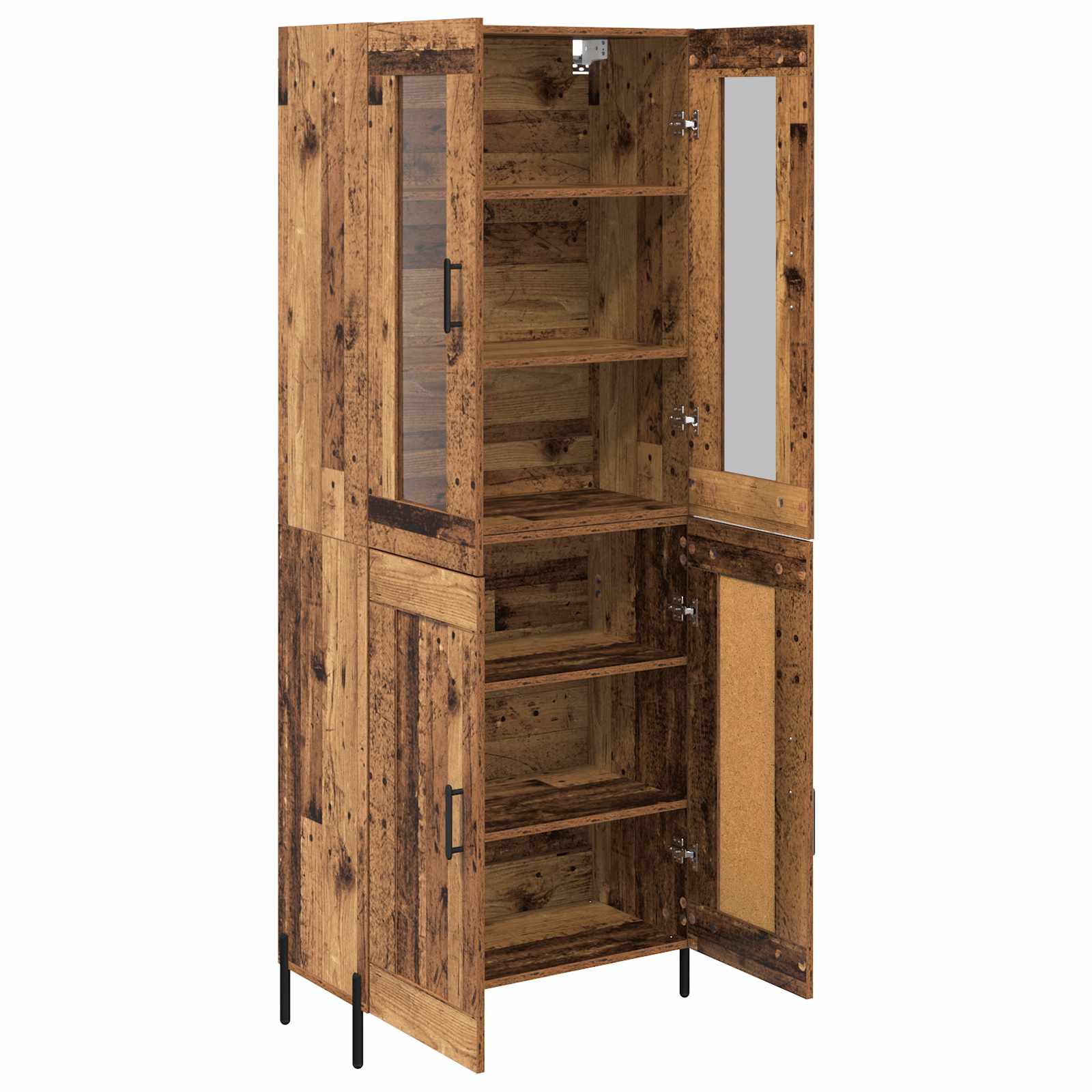 Haut Armoire Bois Ancien 69,5 x 34 x 180 cm Bois d'ingénierie - XIOS