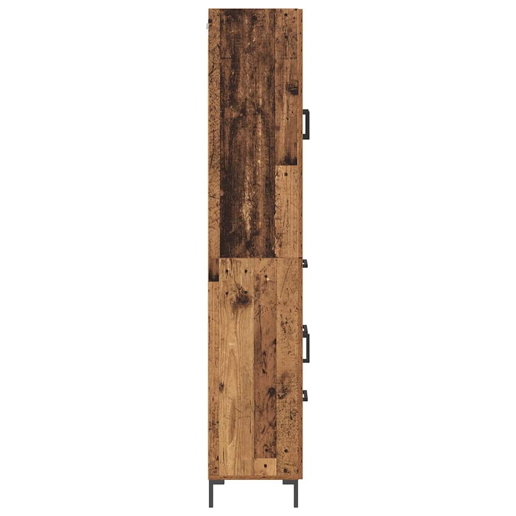 Haut Armoire avec tiroir 2 pcs Bois ancien Bois d'ingénierie - XIOS