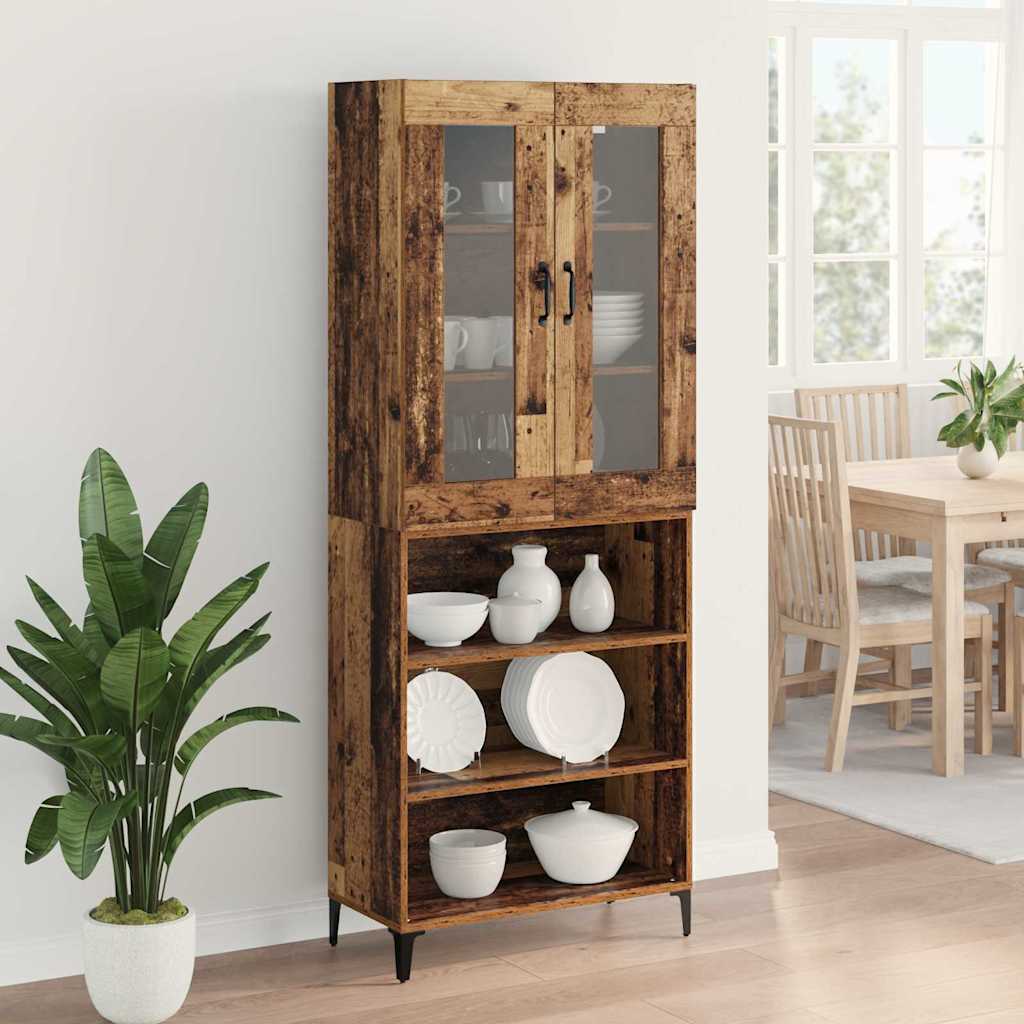 Haut Armoire Bois Ancien 69,5 x 34 x 180 cm Bois d'ingénierie - XIOS