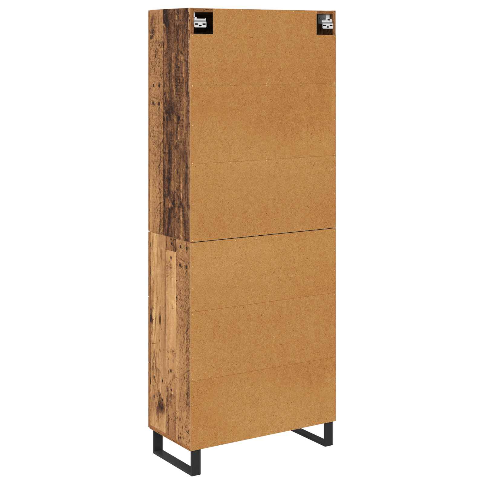 Haut Armoire avec tiroir 2 pcs Bois Ancien Bois d'ingénierie - XIOS
