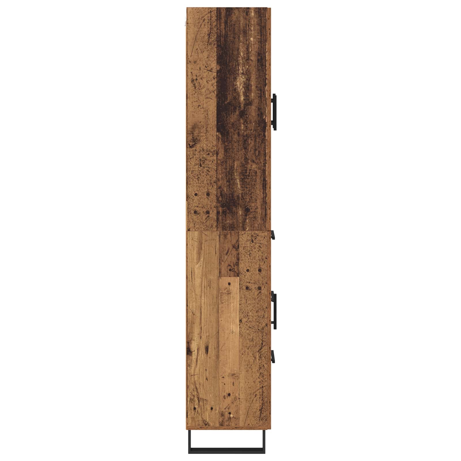 Haut Armoire avec tiroir 2 pcs Bois Ancien Bois d'ingénierie - XIOS