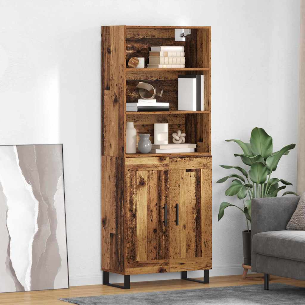 Haut Armoire Bois Ancien 69,5 x 34 x 180 cm - XIOS