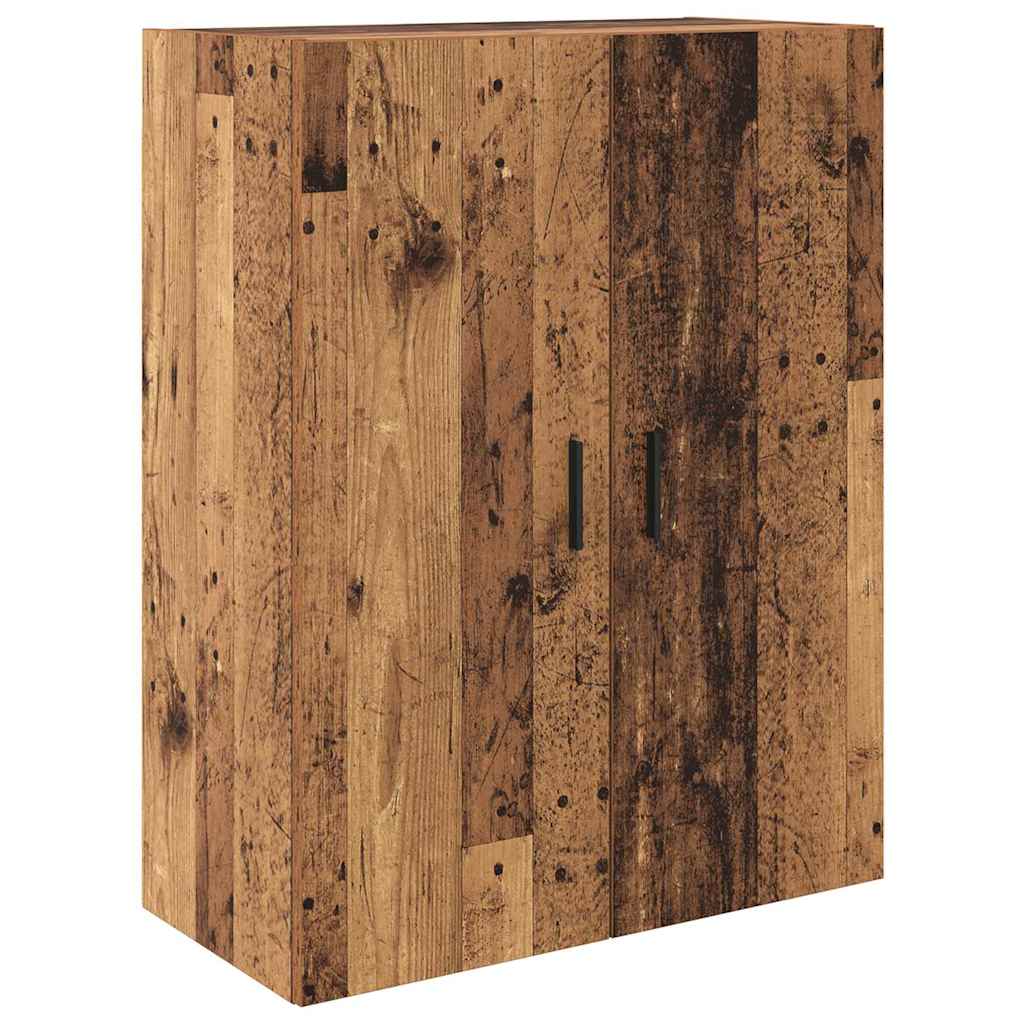 Haut Armoire 2 pc Bois Ancien 69,5 x 34 x 180 cm