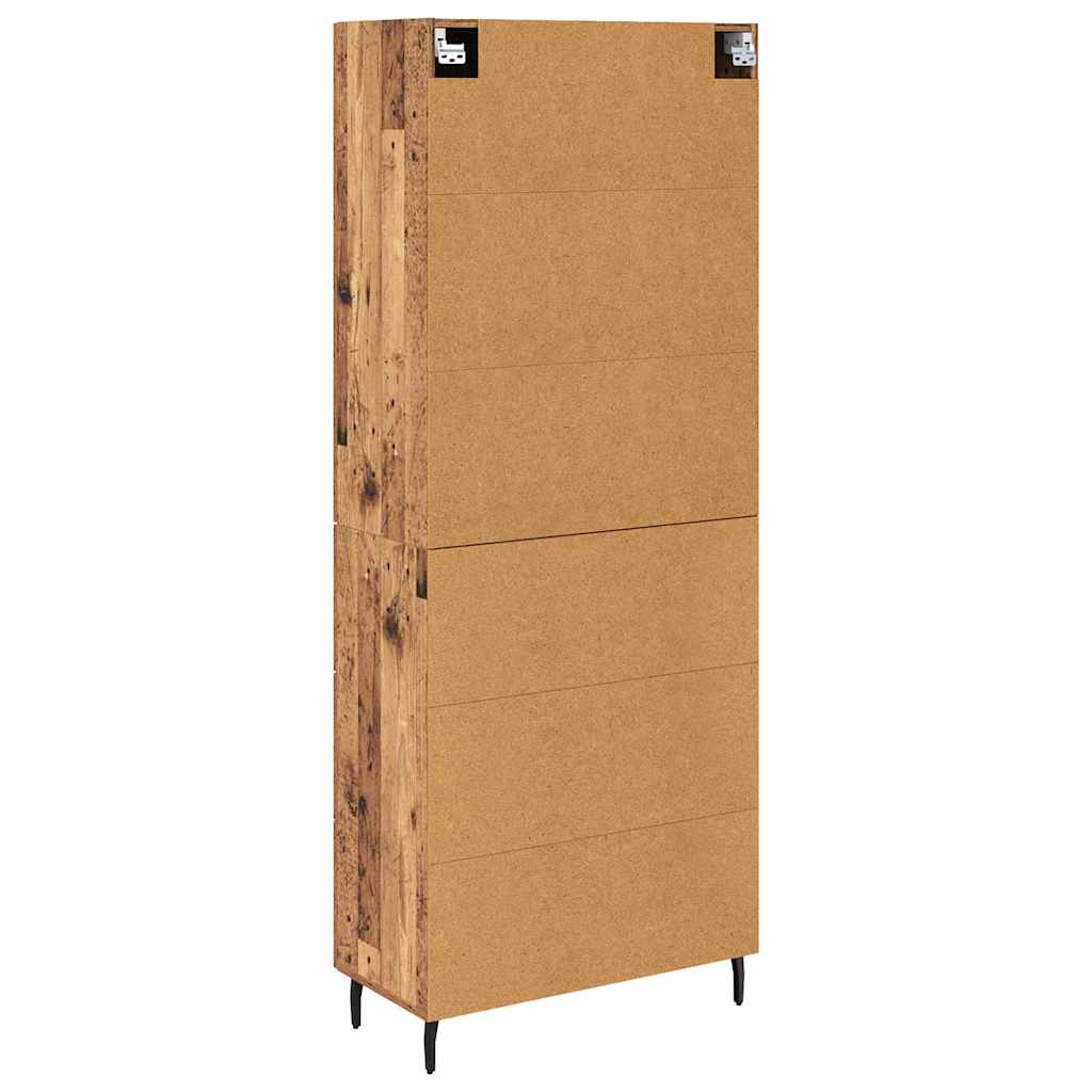 Haut Armoire 2 pc Bois Ancien 69,5 x 34 x 180 cm