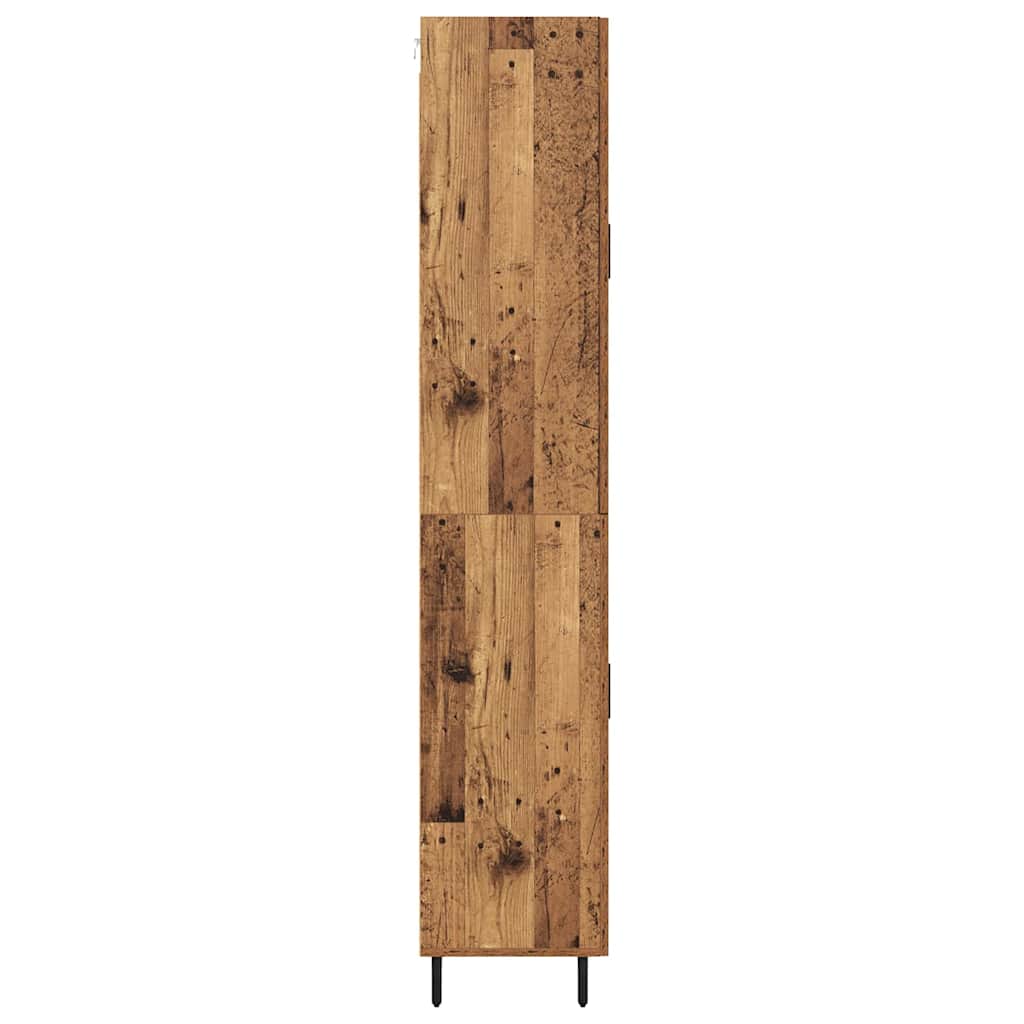 Haut Armoire 2 pc Bois Ancien 69,5 x 34 x 180 cm