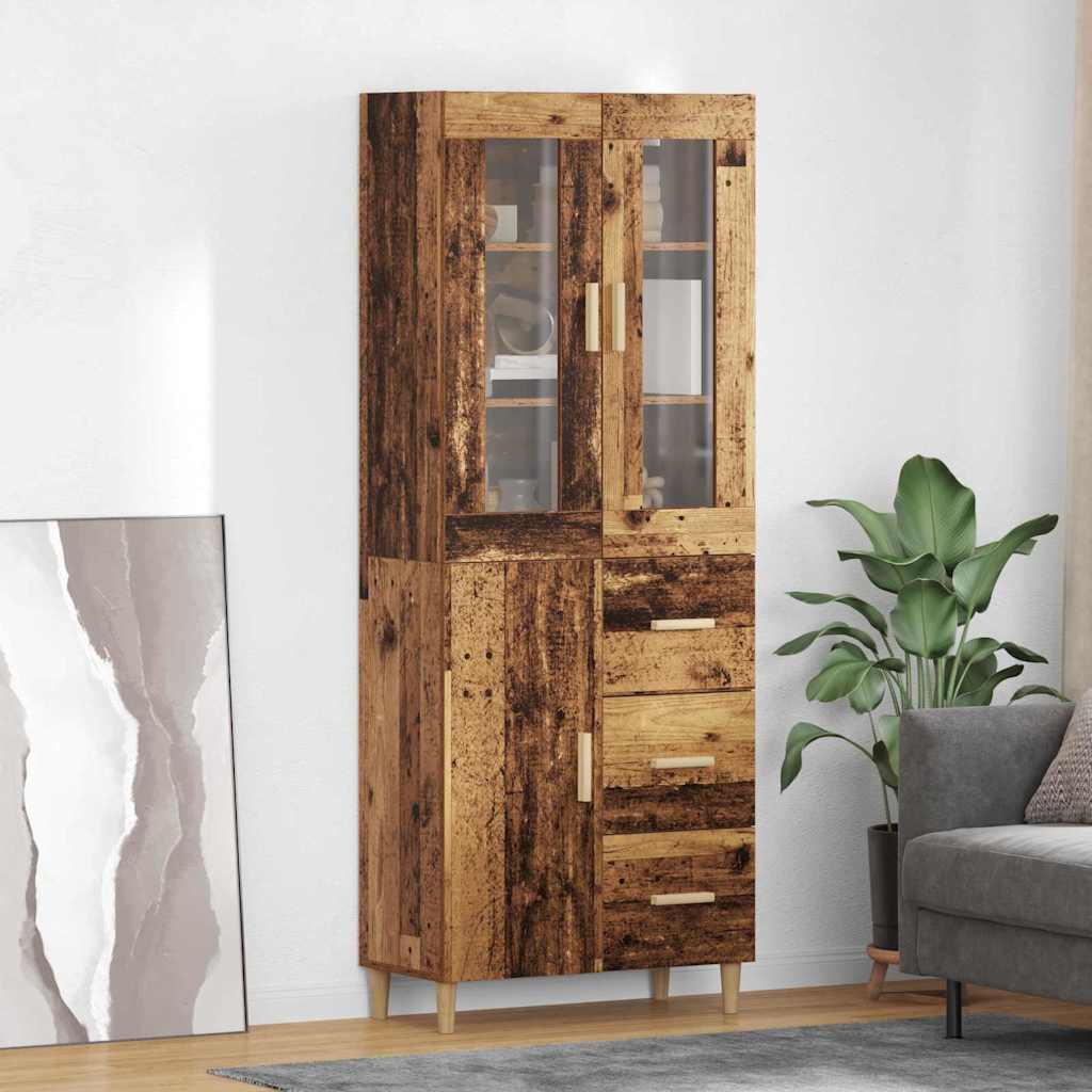 Haut Armoire Bois Ancien 69,5 x 34 x 180 cm Bois d'ingénierie - XIOS