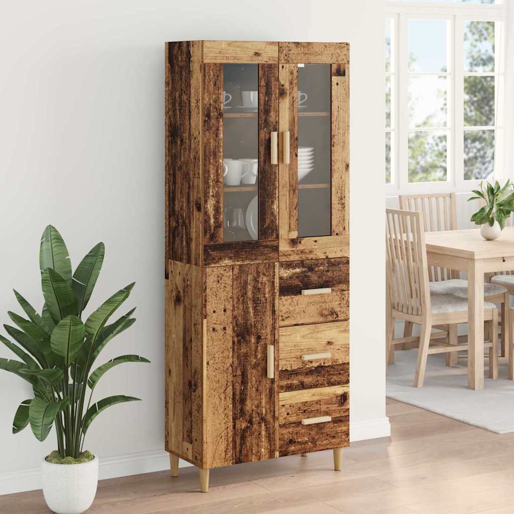 Haut Armoire Bois Ancien 69,5 x 34 x 180 cm Bois d'ingénierie - XIOS