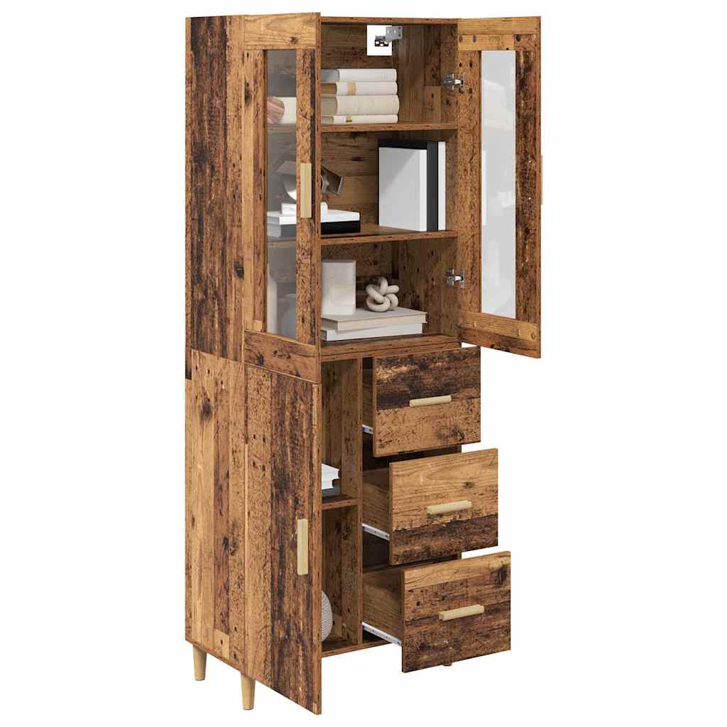 Haut Armoire Bois Ancien 69,5 x 34 x 180 cm Bois d'ingénierie - XIOS