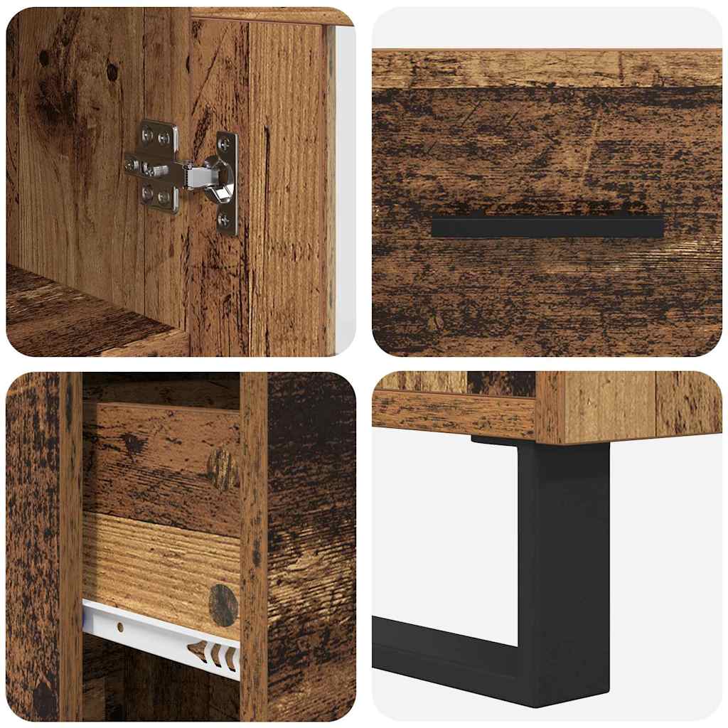 Haut Armoire Bois Ancien 69,5 x 34 x 180 cm Bois d'ingénierie - XIOS