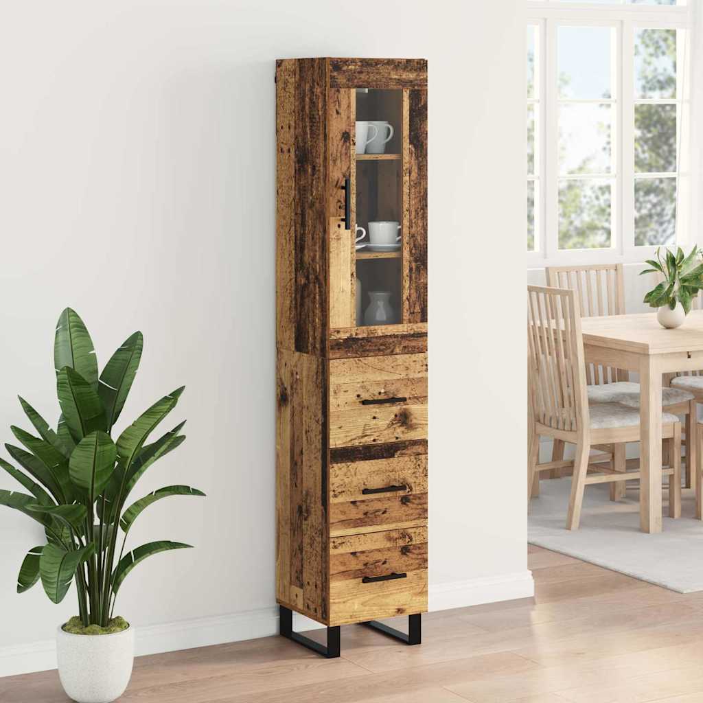 Haut Armoire Bois Ancien 69,5 x 34 x 180 cm Bois d'ingénierie - XIOS