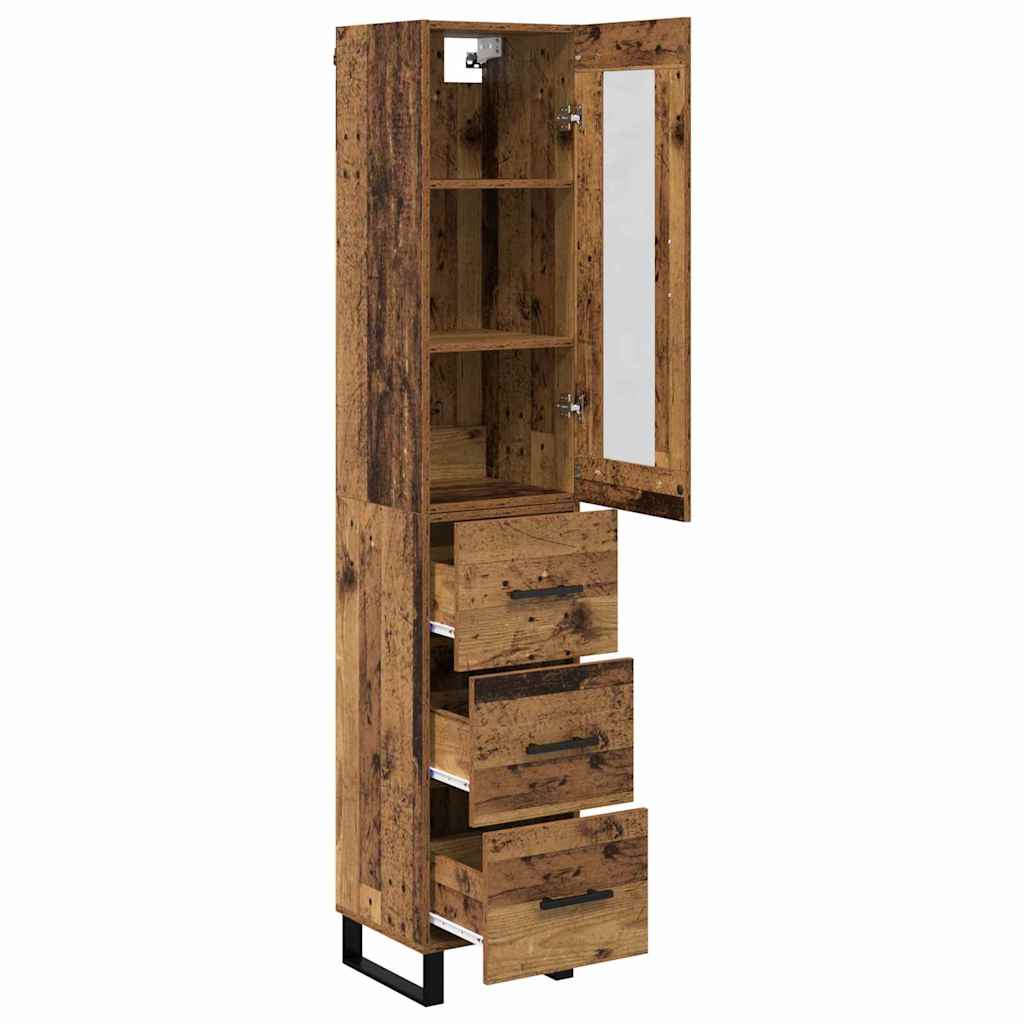 Haut Armoire Bois Ancien 34,5 x 34 x 180 cm Bois d'ingénierie - XIOS