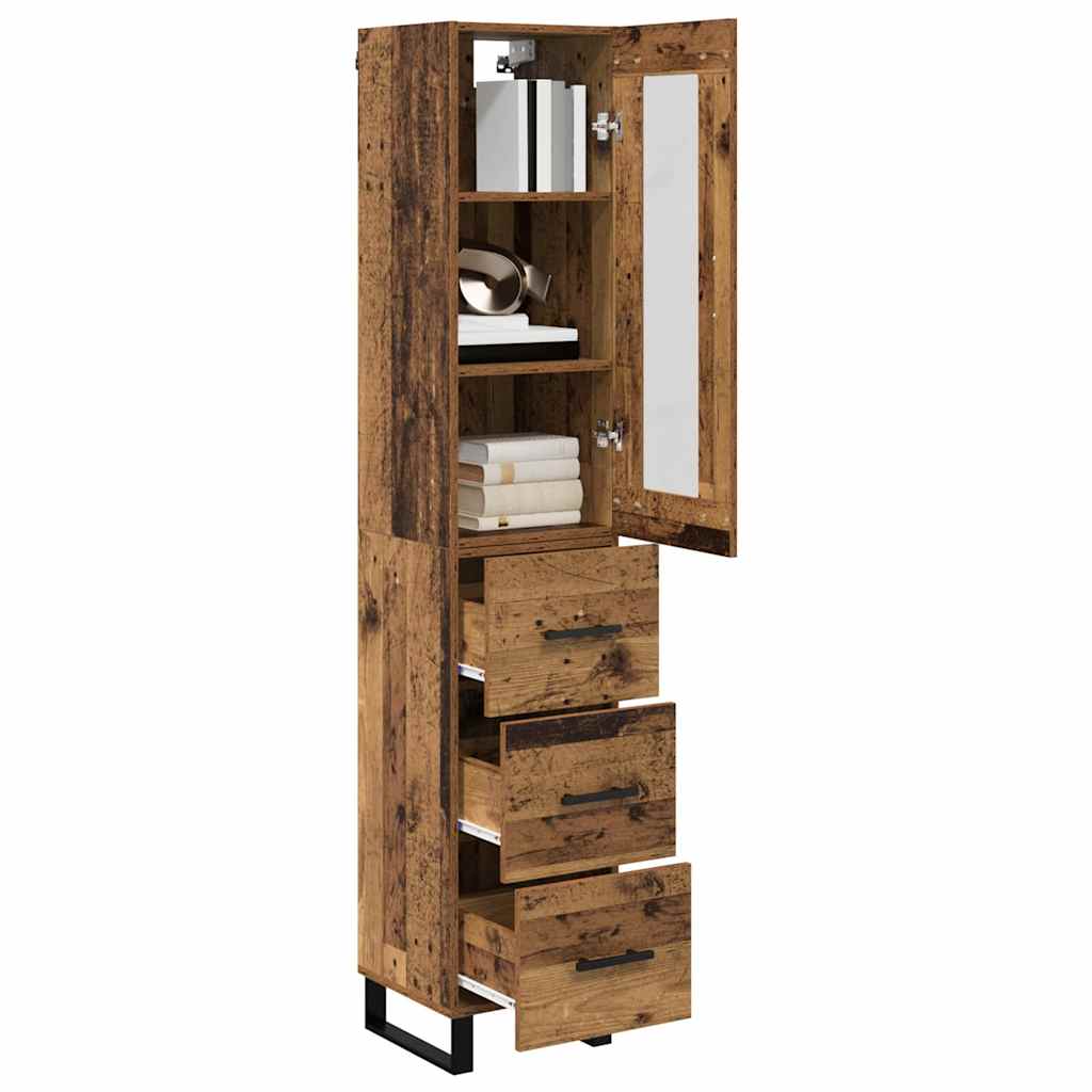 Haut Armoire Bois Ancien 34,5 x 34 x 180 cm Bois d'ingénierie - XIOS